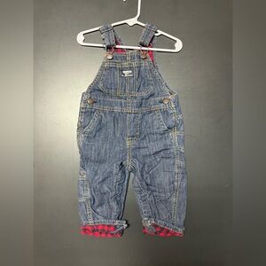 OshKosh Overalls - Baby Boy Jean & Buffalo Check